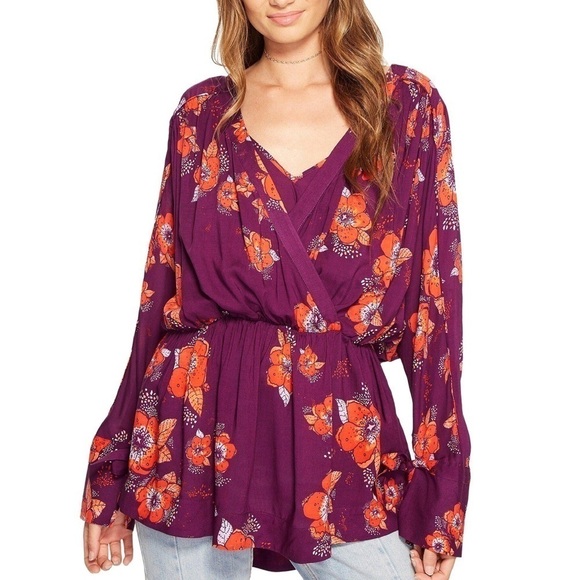 Free People Tuscan Dreams Printed Tunic - Picture 1 of 10